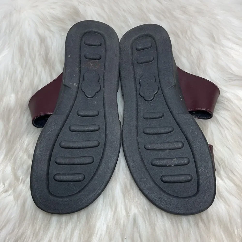 Wolky Brown‎ Leather Slides Sz 39/7.5-8